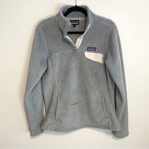 Patagonia Women's Re Tool Fleece Snap T Pullover Grey Size M